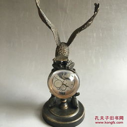 銅鷹機(jī)械表 家居裝飾 擺件 收藏品 禮品 機(jī)械水晶表 大鵬展翅銅水晶鐘表