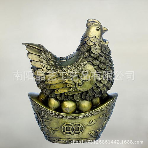 純銅雞擺件元寶孵蛋母雞老母雞招財送子家居裝飾工藝品風水擺設