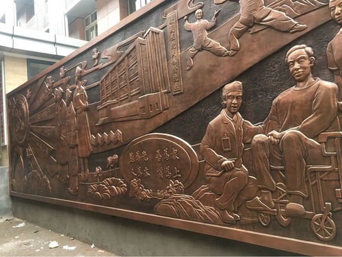 裝飾性浮雕壁畫 銅浮雕工廠 四川雕塑公司