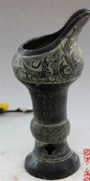 仿古風水青銅器油燈擺件仿古純銅工藝品油燈家居裝飾品