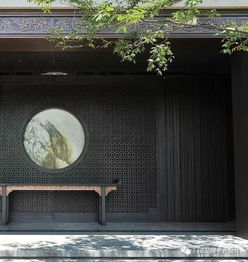 新中式 銅裝飾 建筑攝影 高清圖庫